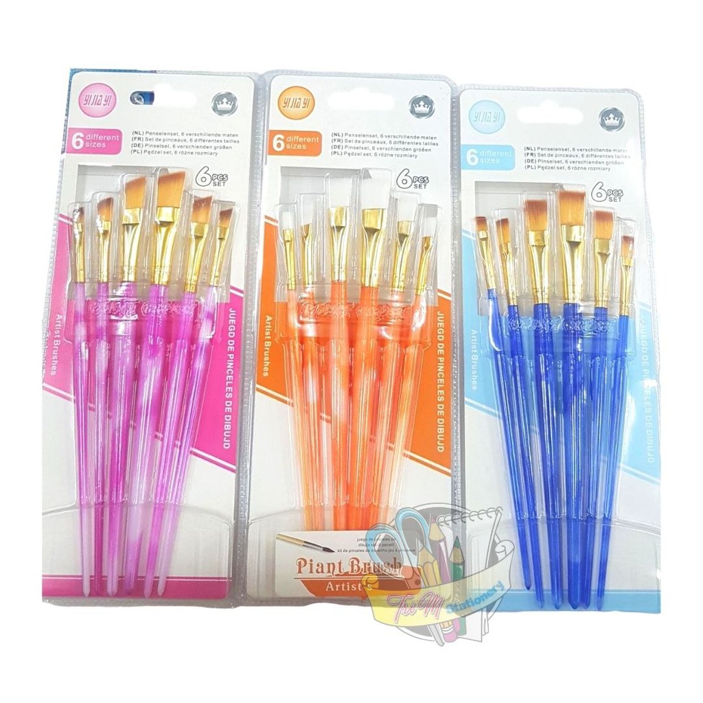 

Kuas Lukis Yi Jia Yi Set isi 6