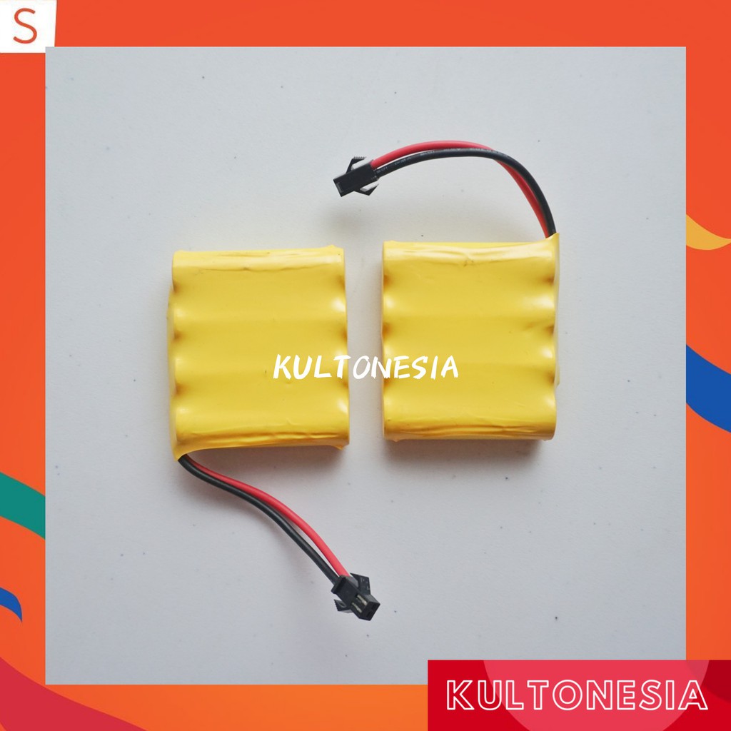 Baterai Rakit AA ni.cd 2000mah 4.8v buat mainan mobil remot konterol