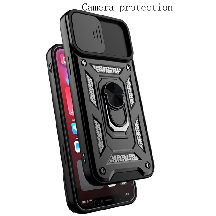 REALME 9i COVER SOFT CASE ARMOR DEFENCE SLIDE CAMERA SERIES RINGSTANDING RING