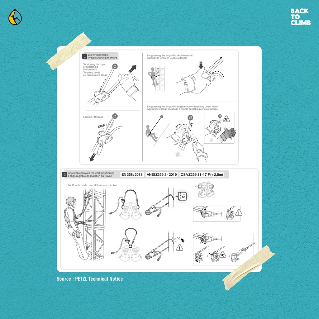 Petzl Grillon Hook for Safety Industry Work Climbing Rescue