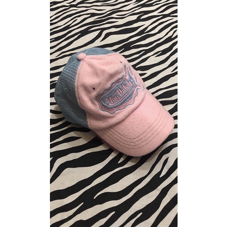 von dutch pink blue trucker hat hardcore sports