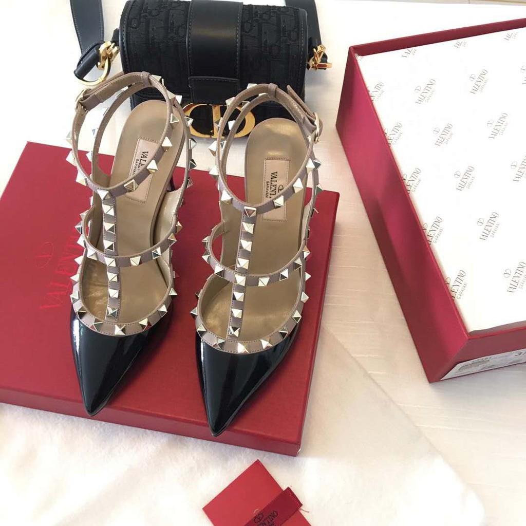 Original Valentino sepatu hak tinggi wanita Ukuran: 35-41 tinggi tumit 8CM