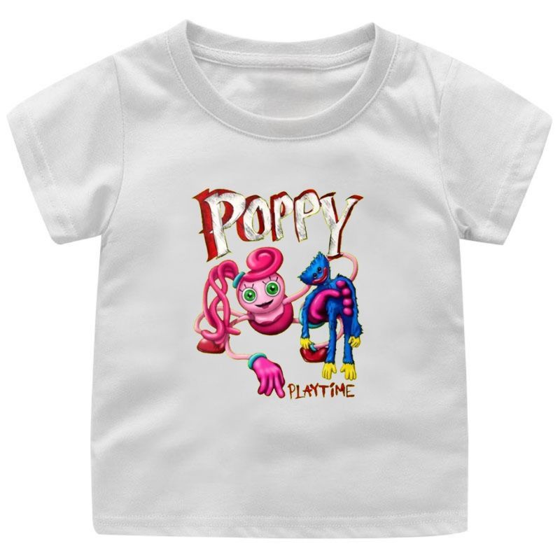 Baju Kaos Atasan anak CEWEK-COWOK  HUGGY WUGGY POPY PLAY TIME 1-12Tahun UKURAN S.M.L.XL.2XL.3XL