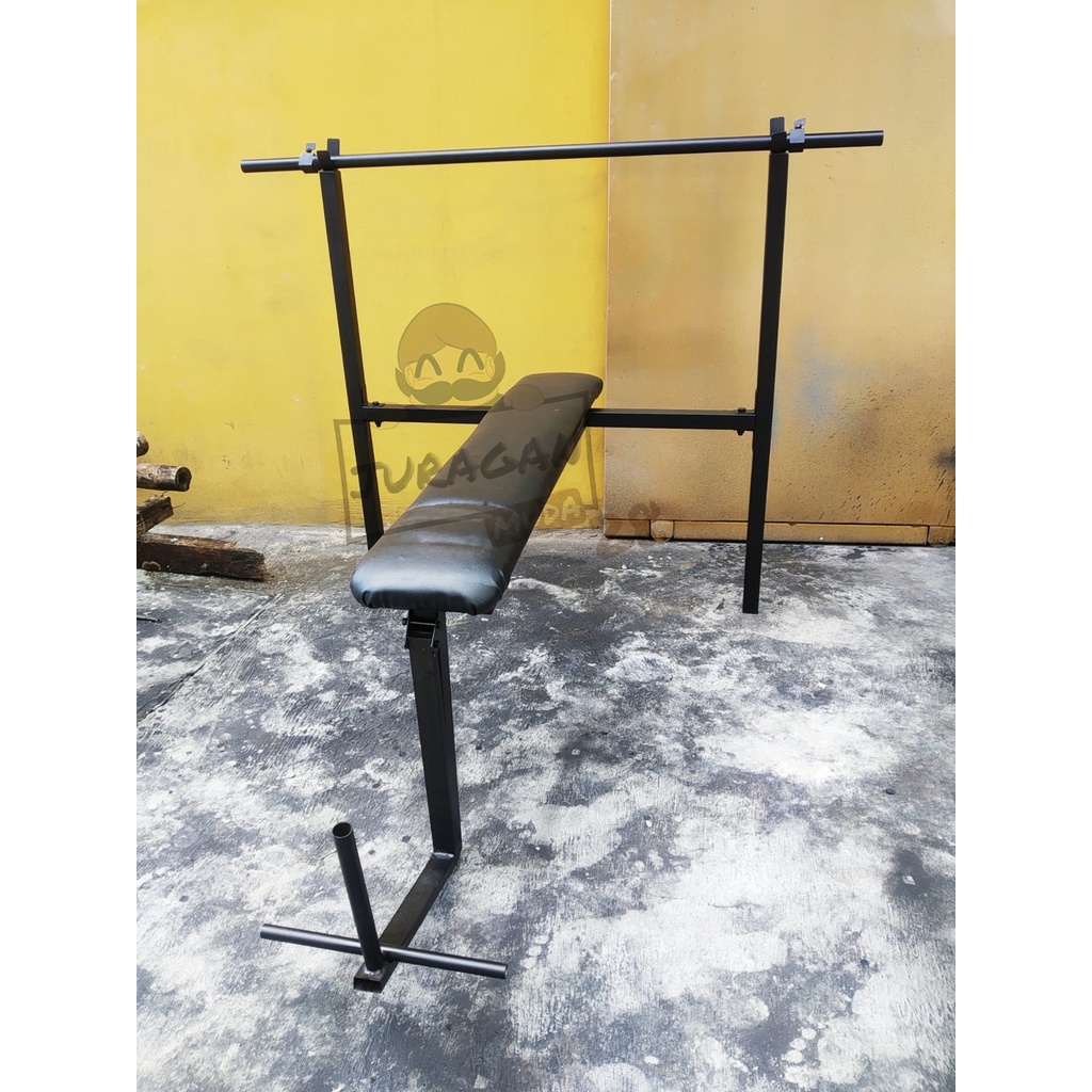 Alat Gym 3 in 1 Bench Press, Leg Curl dan Sit Up Di Rumah Aja Murah