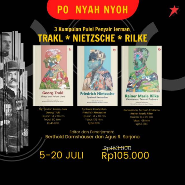 

3 Kumpulan Puisi Penyair Jerman: Tarkl, Nietzsche, dan Rilke