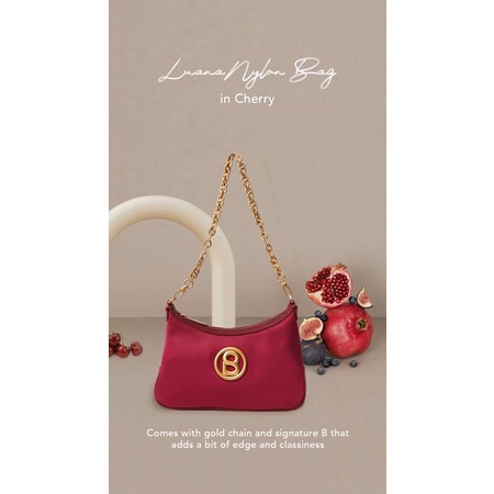 Buttonscarves Luana Nylon Bag Cherry