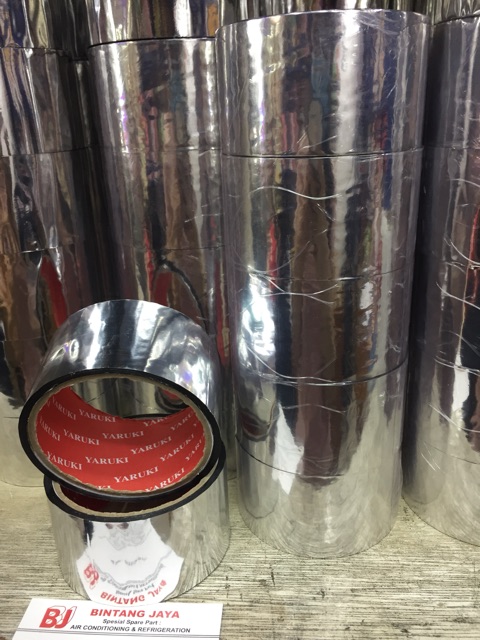 Isolasi Metalizing tape lakban silver