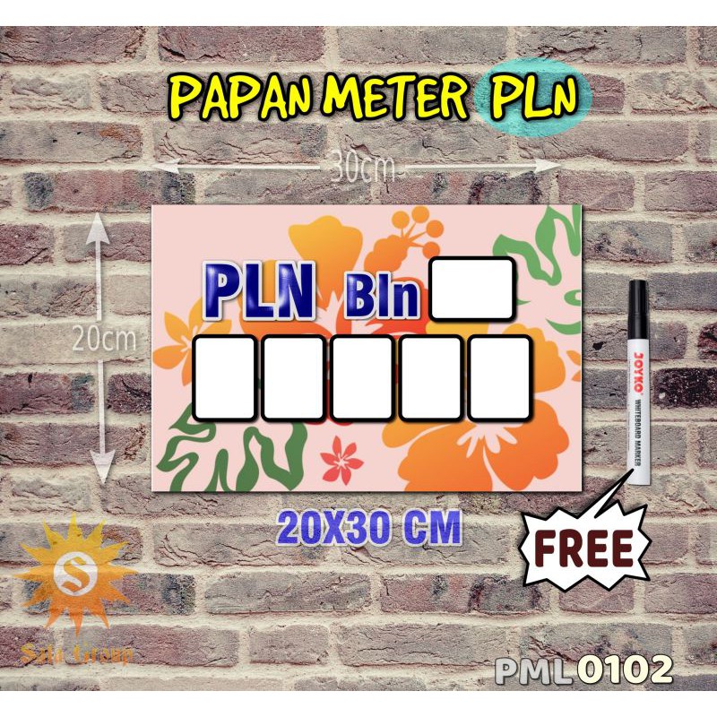 

Safa Papan Meter Listrik PLN PAM motif Unik - Floral 02