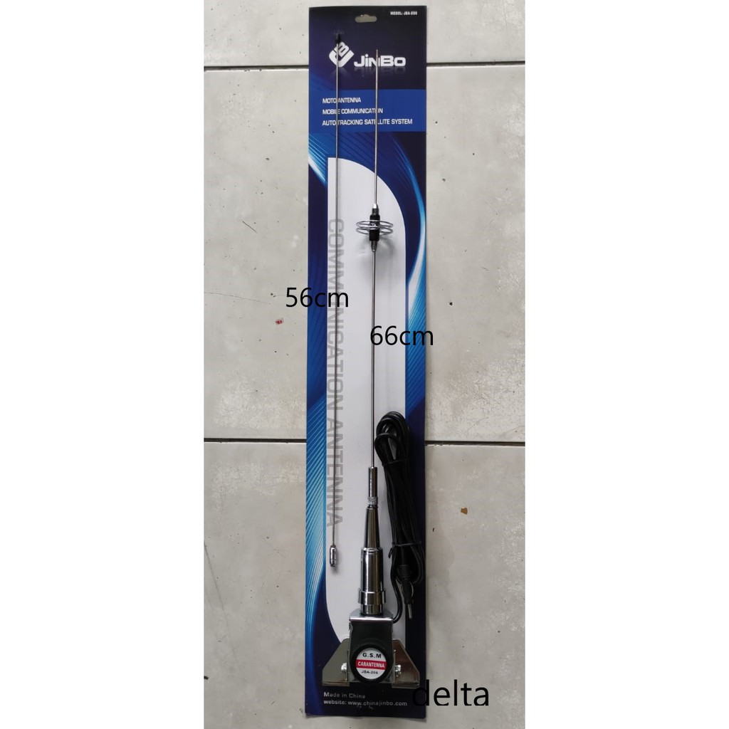 Antena Radio AM/FM JBA 206  chrome jepit kap mesin/bagasi mobil universal