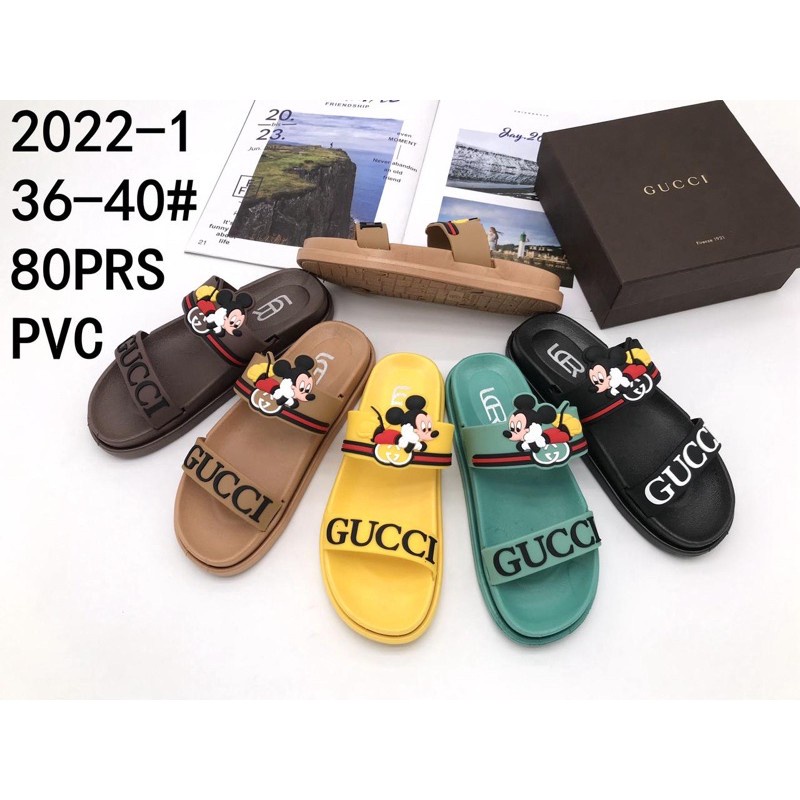Sandal Fashion Slop Mickey GUCCI LCR 2022-1