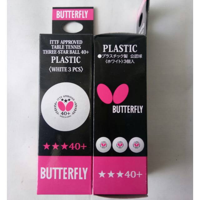 BOLA PINGPONG BUTTERFLY ISI 3 ( TERMURAH )