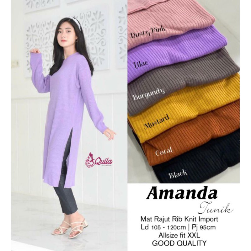 Amanda Tunik Rib Knit