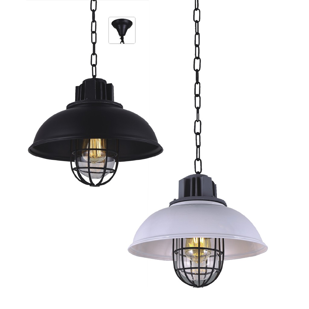 Lampu gantung SCP-6011-1 BK / WH E.27 D33*T33 cm