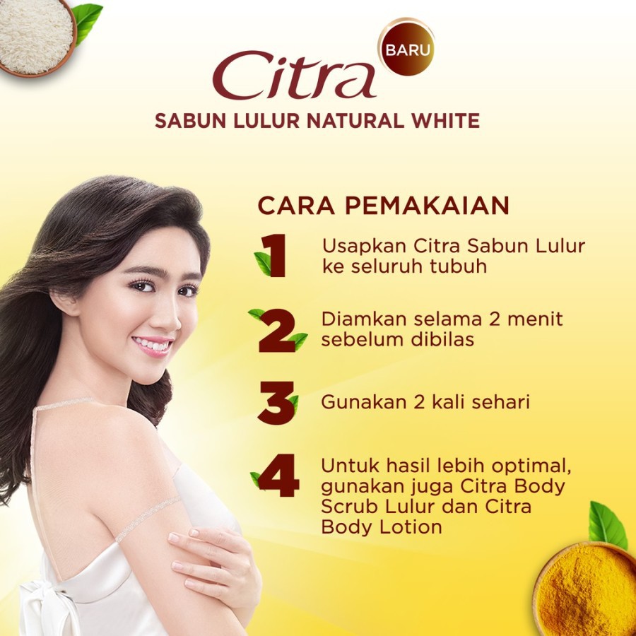 ★ BB ★ CITRA Lulur Natural White Bengkoang Body Scrub - 200ml