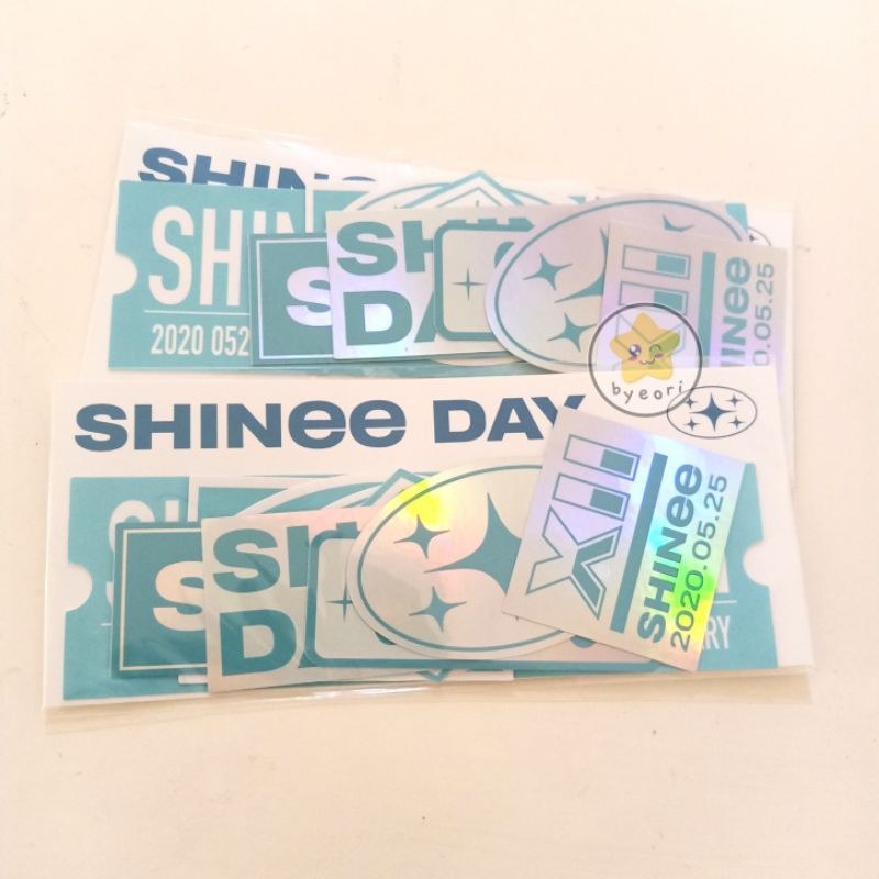 READY STOCK SHINEE OFFICIAL MD HOLOGRAM STICKER - SHINEE ANNIVERSARY MD