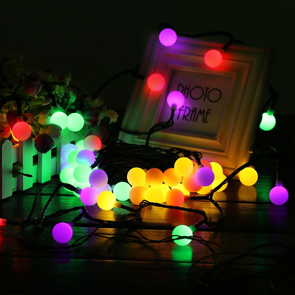 LAMPU TUMBLR CRISTMAS TWINKLE LIGHT BENTUK BULAT ANGGUR HIASAN DEKORASI NATAL WARNA WARNI VA209