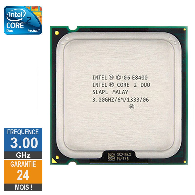 PROCESSOR INTEL CORE 2 DUO E8400 3.00 GHZ (LGA 775/6 MB/1333/45 NM)