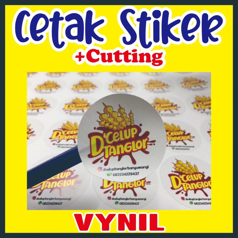 

Cetak Print Stiker Sticker / Label Kemasan / Vynil A3+ / Tahan Air / Kiss Cut Kisscut Doff Glossy Online Murah Cepat Berkualitas