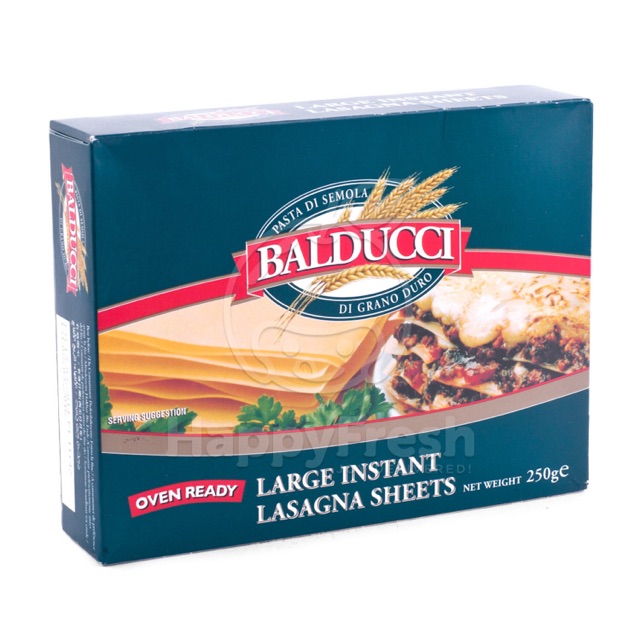 

BALDUCCI PASTA LASAGNA LEMBARAB BESAR 250gr