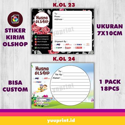 

Custom Label Sticker Pengiriman Toko Online Shop Olshop