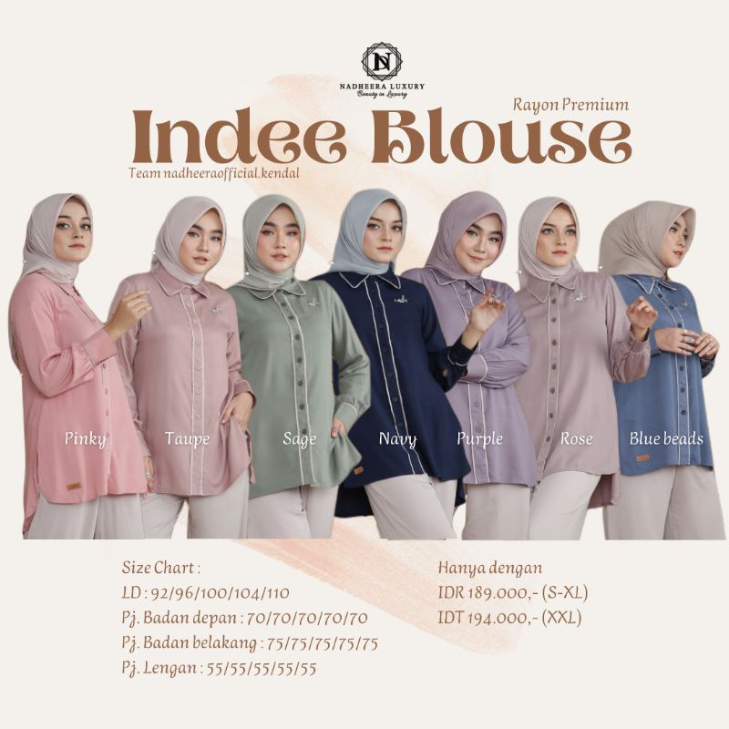 INDEE BLOUSE ORI BY NADHEERA LUXURY