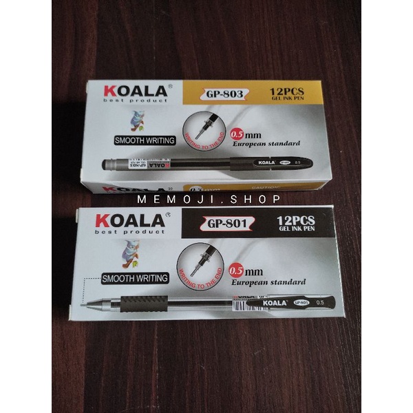 

Pulpen Gel 0,5mm KOALA GP-801 / GP-803 (12pc)