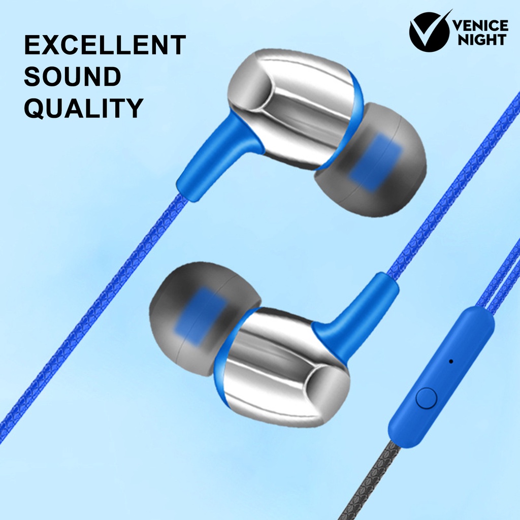 (VNEP) (Berkabel) Hy-3 Earphone In ear Heavy Bass Dengan Kabel Jack 3.5mm + Mic Untuk Handphone