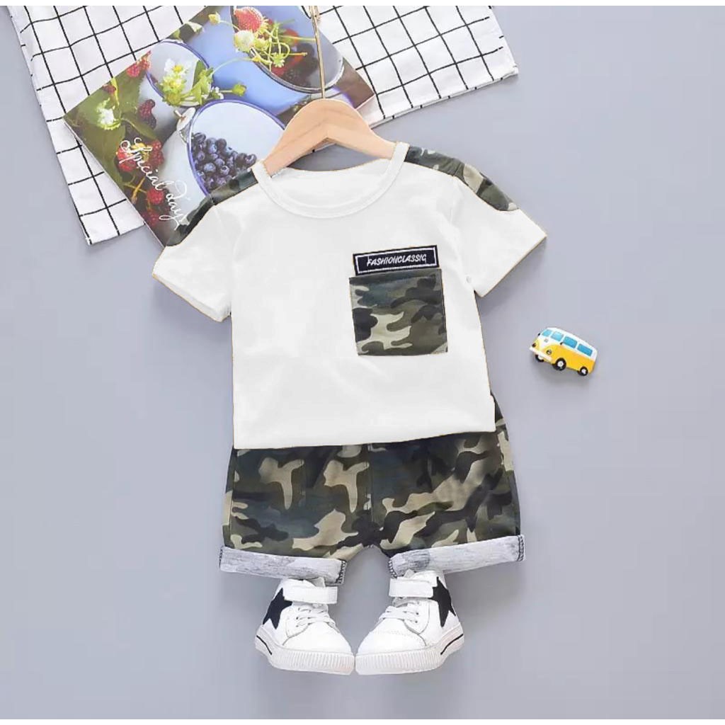 SETELAN NAUFAL KIDS ARMY 1-5 TAHUN SETELAN ANAK LAKI LAKI SETELAN ANAK PEREMPUAN 1-5 TAHUN