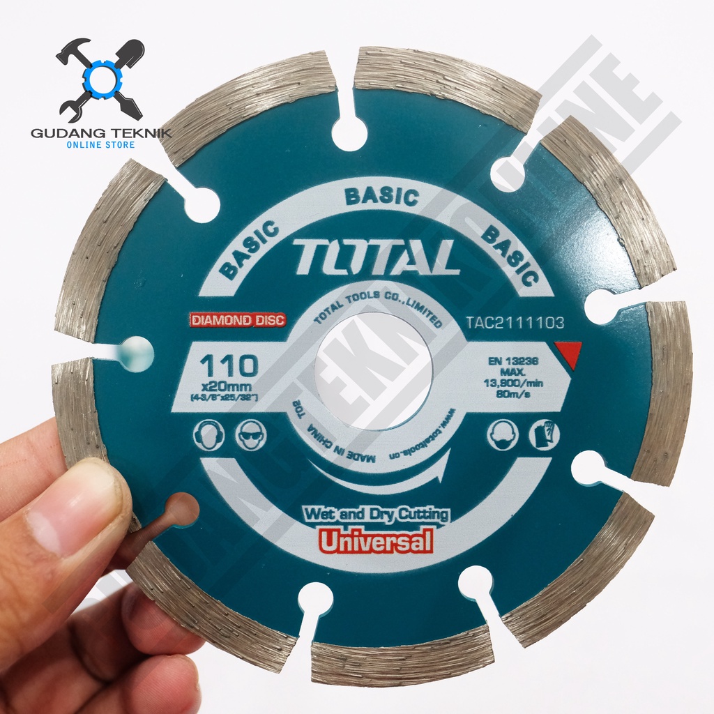 Mata Potong Keramik 4&quot; TOTAL TAC2111103 / Dry Diamond Disc TOTAL - Mata Pisau Potong Keramik Granit