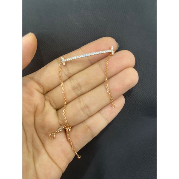 Gelang Serut Permata Elegant Emas Asli