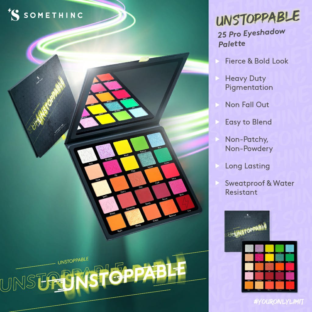 SOMETHINC UNSTOPPABLE 25 PRO EYESHADOW PALETTE