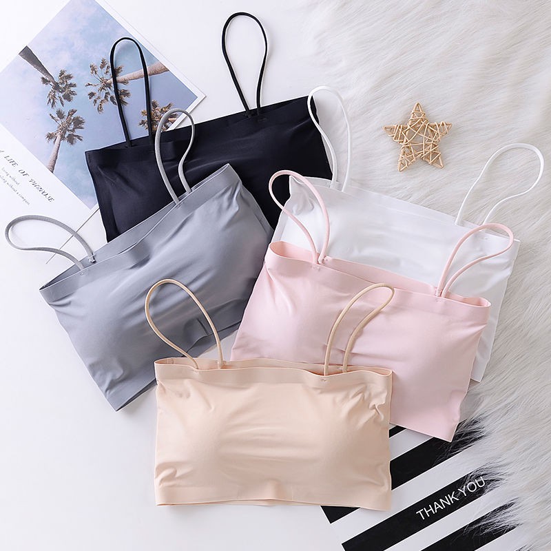 ❀ Chingu ❀ PW014 (Bahan Tipis) COD Bra Kain Wanita Seamless Tanpa Kawat BH Fashion Korea Sexy Import Murah Surabaya