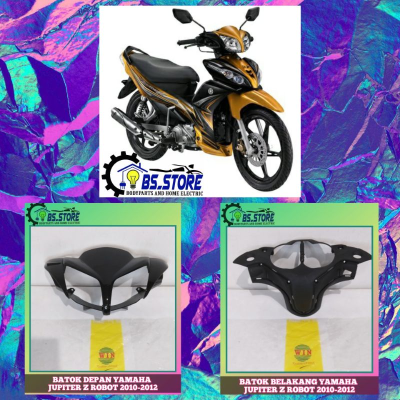 BATOK DEPAN BELAKANG YAMAHA JUPITER Z ROBOT 2010 2011 2012 HITAM | FRONT HANDLE COVER YAMAHA JUPITER Z 2010-2012 | REAR HANDLE COVER JUPITER Z 2010-2012