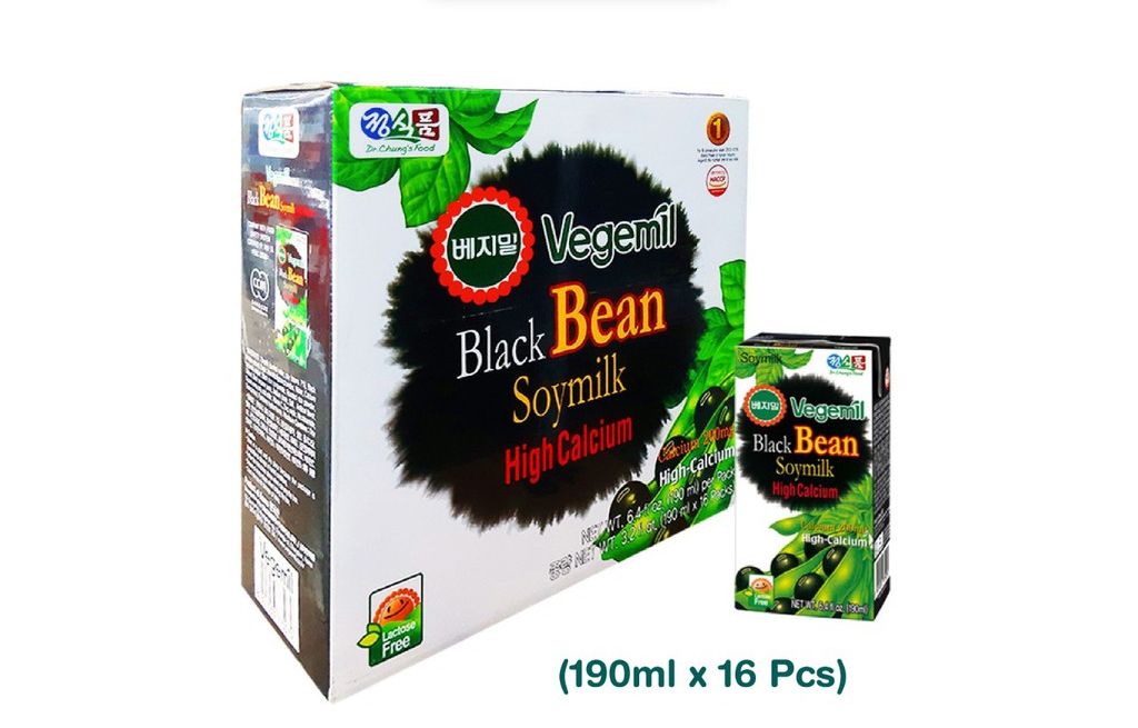 

VEGEMIL BLACK BEAN SOYBEAN MILK HIGH CALCIUM 1 BOX (isi 16 pcs) 190ML