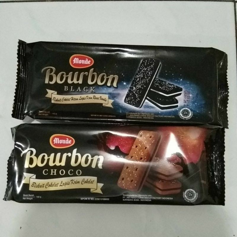 

Biskuit Monde Bourbon 140gr choco/black