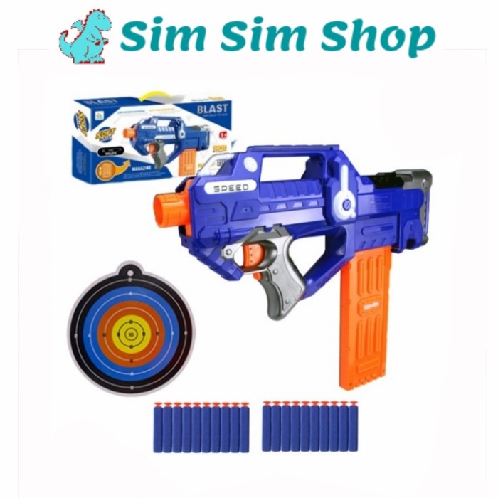 Promo Mainan Anak Pistol Tembak Tembakan Otomatis Lefan 9923 Gun Not NERF