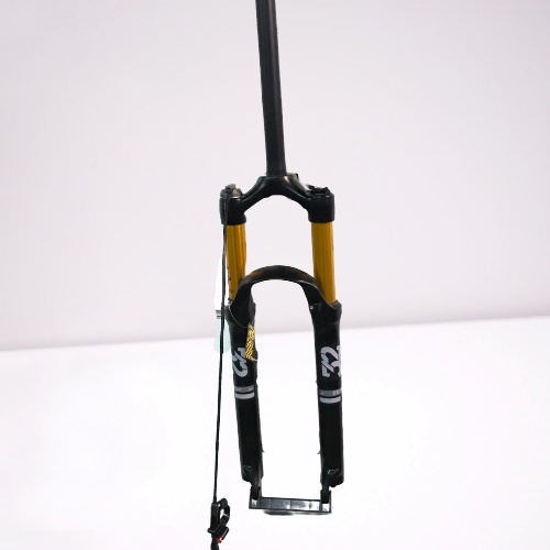 Fork Sepeda MTB 26 Inch VOL QR Air Lock Black Gold OS Lurus Remote Lock Hitam Emas