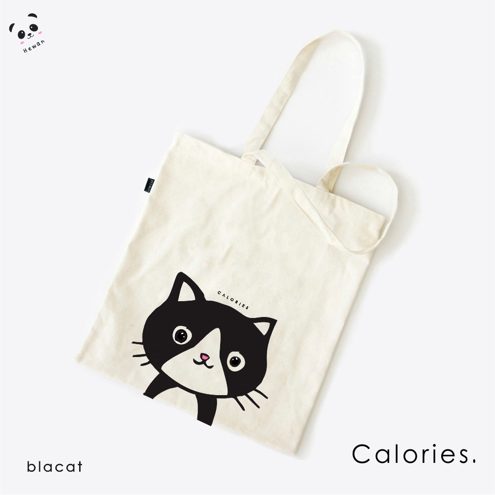 Totebag Lucu motif Hewan vintage klasik panda beruang polar bear #TOHW