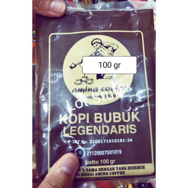 

Bubuk Kopi Robusta Aming Khas Pontianak 100gr/0.1kg