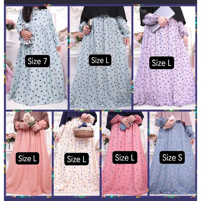 ditsy agustus size S. L 2021