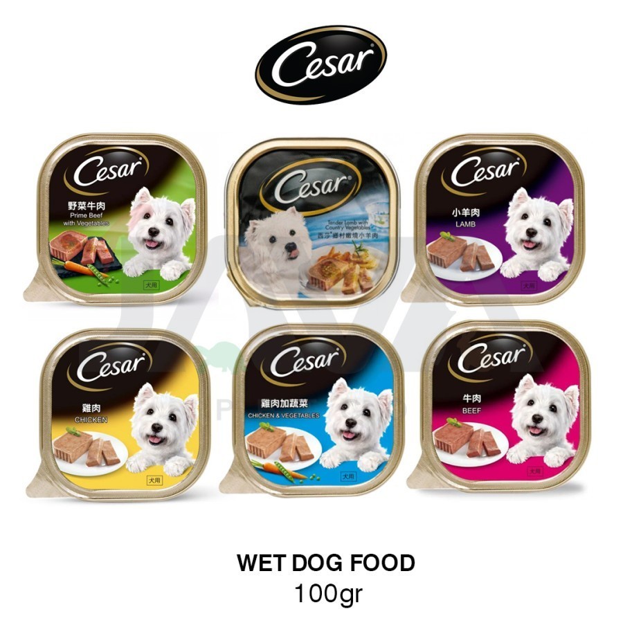 Makanan Anjing Cesar 100gr Cesar Wet Dog Food 100gr all varian