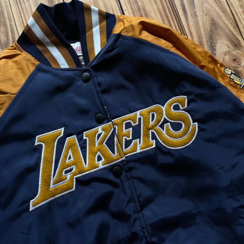 VARSITY JAKET | JAKET VARSITY LAKERS NBA 1:1 MIROR ORIGINAL FULLTAG ~ BISA COD