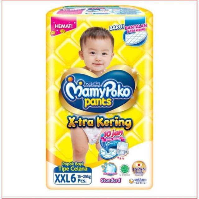 MAMYPOKO STANDAR XTRA KERING DIAPERS PANTS XXL6