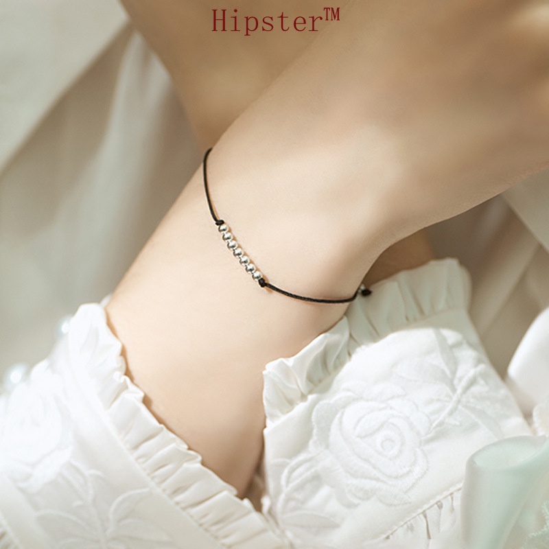 Hot Sale Braided Rope round Beads Simple and Short Creative Bracelet