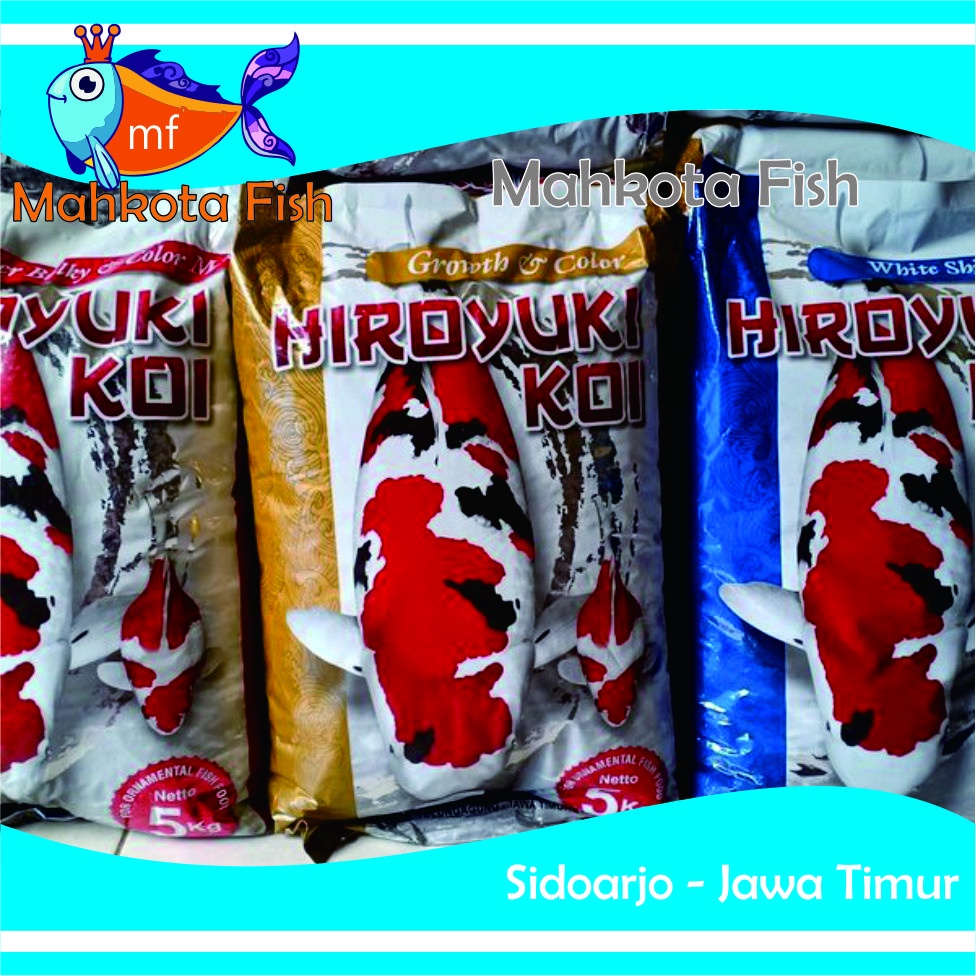 Pakan KOI HIROYUKI (600 gr) | Makankan Ikan Koi | Pelet Ikan Koi | Pakan Ikan Hias Koki Koi HIROYUKI KOI