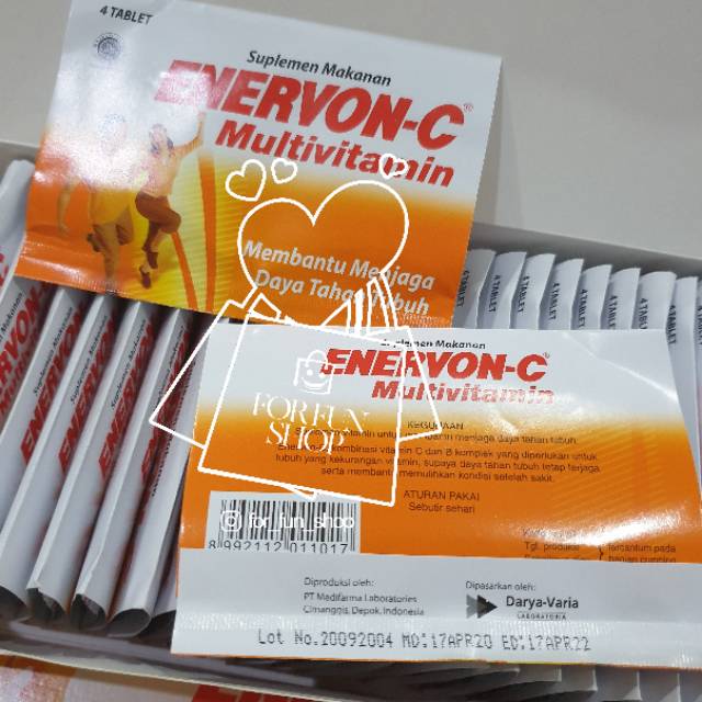 Enervon C STRIP isi 4 tablet