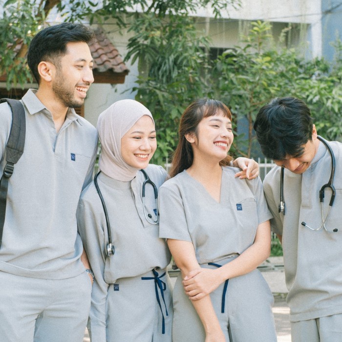 Baju Jaga POLO SS - DUSTY MINT Scrubs Theatre Blues First Line Lengan Pendek