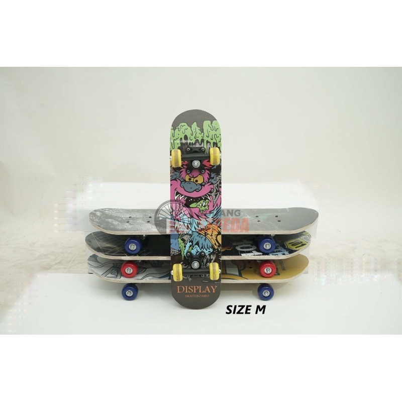 Skateboard 3 size ukuran dewasa dan anak S M L banyak motif bisa grab COD original kuat skater board-6