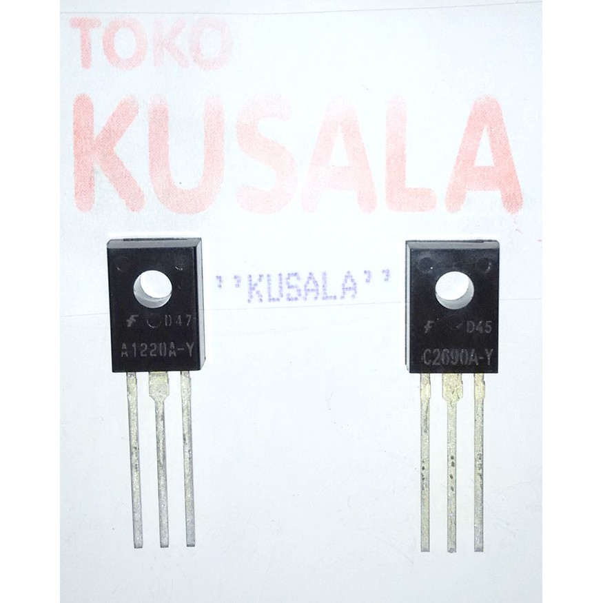 A1220 + C2690 / Transistor pasangan KSA1220A-Y + KSC2690A-Y