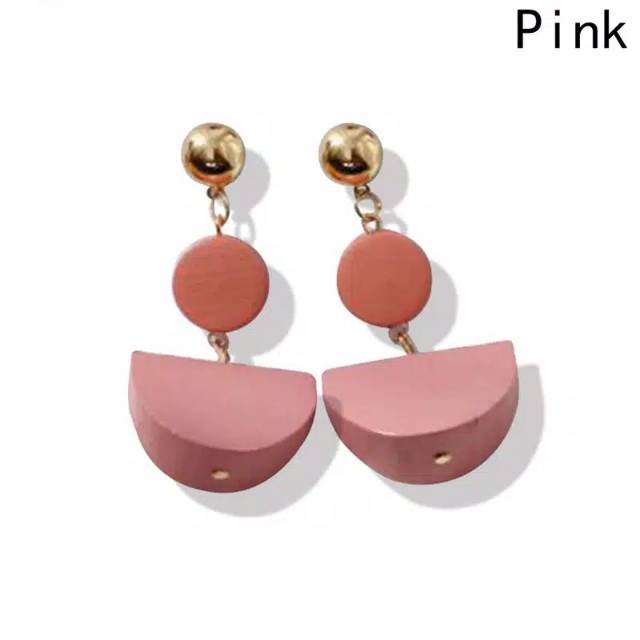 Anting juntai pink